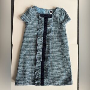 Janie and Jack Blue Tweed Dress 5T